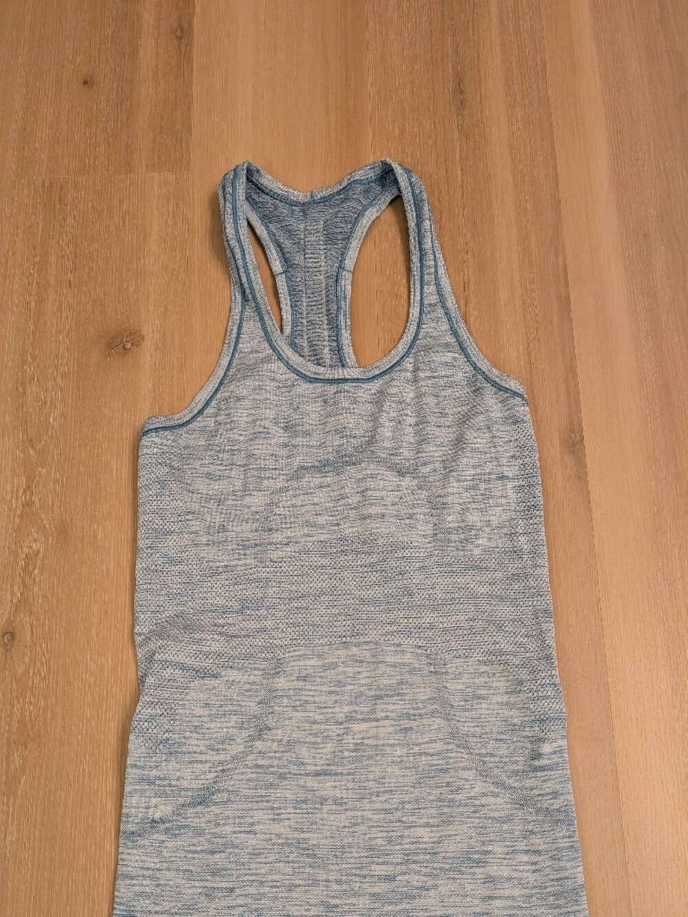 Lululemon Tank Top Swiftly Tech Racerback Athletic Heather Blue Sz 6